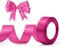 Hot Pink Satin Ribbon - 1 Inch Wide | Perfect for Gift Wrapping, Flower Bouquets, Weddings, Floral Crafts, Sewing, Party Decorations, Popsicles, and Valentine's Day Bouquets
